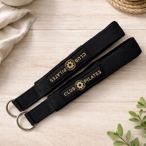 Club Pilates Black Fitness Strap Set